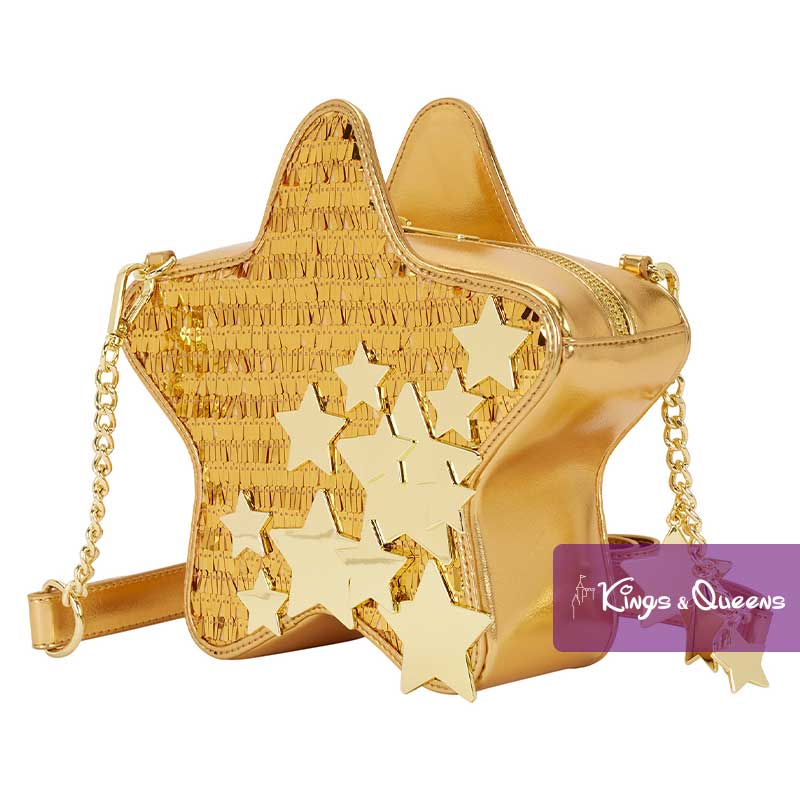 Loungefly Crossbody Bag Gold Stars Sequin