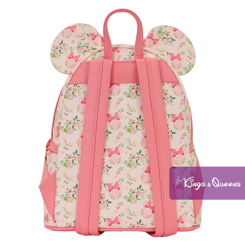 Disney Loungefly Backpack Minnie Floral Flower Pink Bow