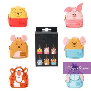 Disney Loungefly Backpack Bag Charm Winnie Pooh Kanga Roo Tigger Eeyore Piglet
