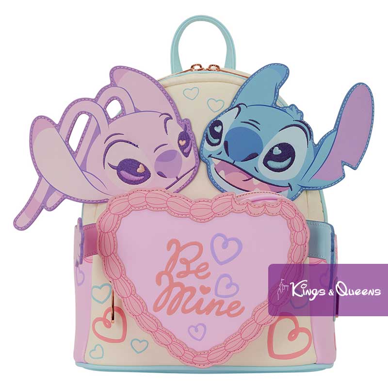 Disney Loungefly Backpack Stitch Angel Heart Be Mine Valentine