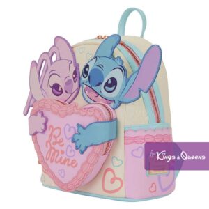Disney Loungefly Backpack Stitch Angel Heart Be Mine Valentine