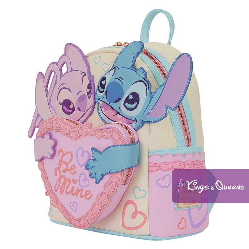 Disney Loungefly Backpack Stitch Angel Heart Be Mine Valentine