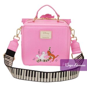 Disney Loungefly Crossbody Bag Aristocats Marie Toulouse Berlioz Piano
