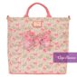 Disney Loungefly Tote Shoulder Bag Backpack Minnie Floral Flower Pink Bow