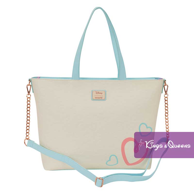 Disney Loungefly Tote Shoulder Bag Stitch Angel Heart True Love Valentine