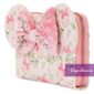 Disney Loungefly Wallet Minnie Floral Flower Pink Bow
