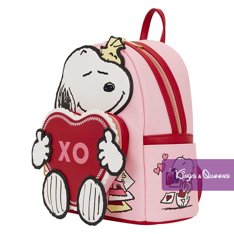Peanuts Snoopy Woodstock Heart Loungefly Backpack Valentine