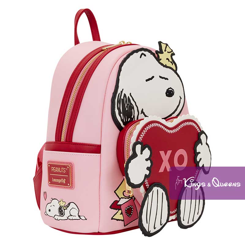 Peanuts Snoopy Woodstock Heart Loungefly Backpack Valentine