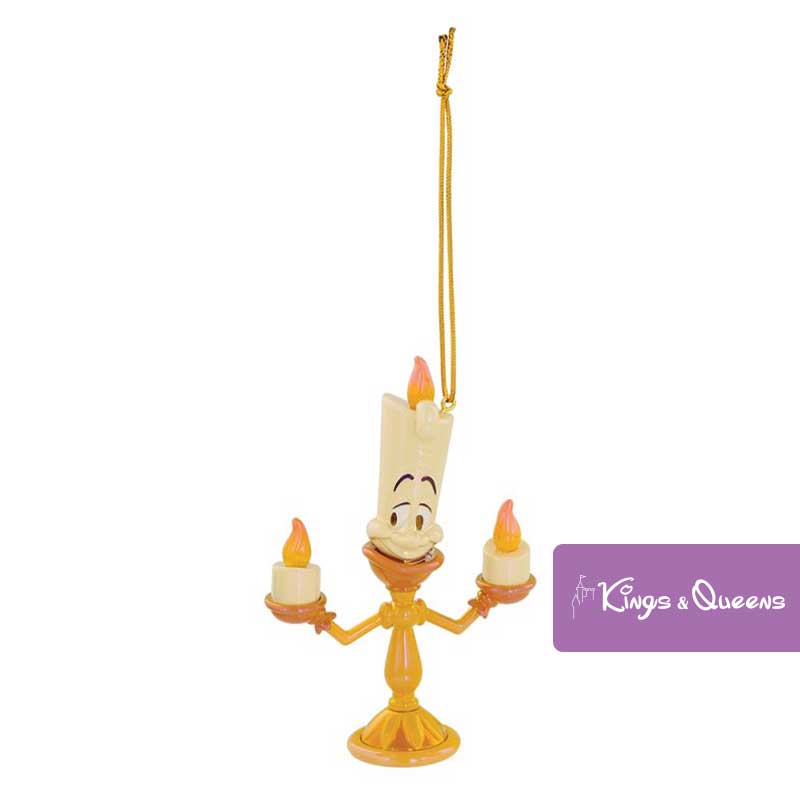 Disney Department 56 D56 Christmas Tree Hanging Ornament Beauty Beast Lumiere 6019121