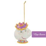 Disney Department 56 D56 Christmas Tree Hanging Ornament Beauty Beast Mrs. Potts 6019118