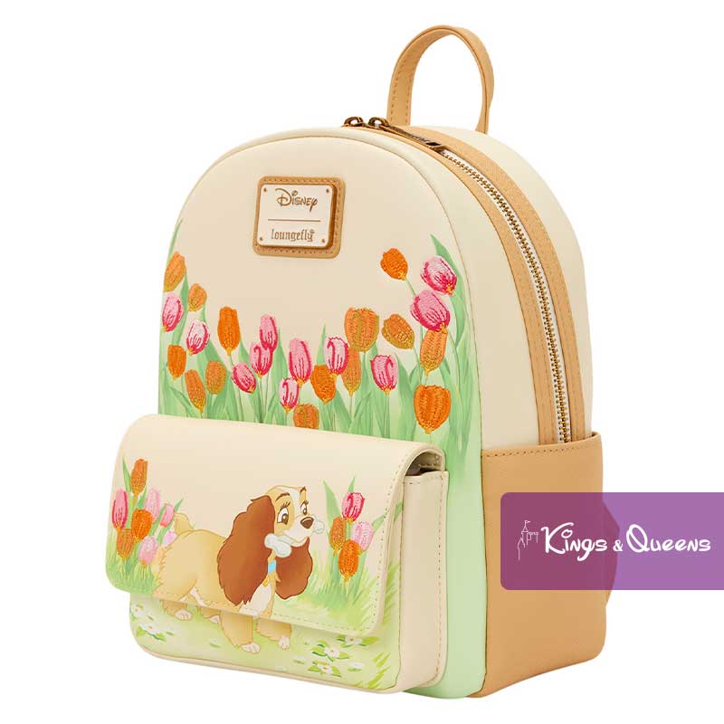 Disney Loungefly Backpack Lady Tramp Tulips WDBK2695