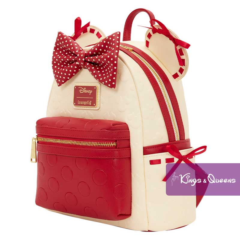 Disney Loungefly Backpack Minnie Rock Dots WDBK4387