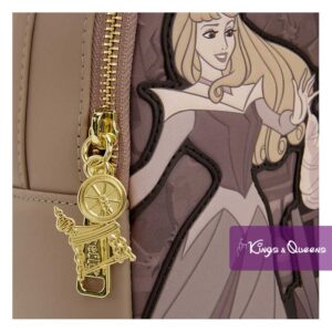 Disney Loungefly Backpack Sleeping Beauty Aurora Maleficent Spinning Wheel WDBK2697