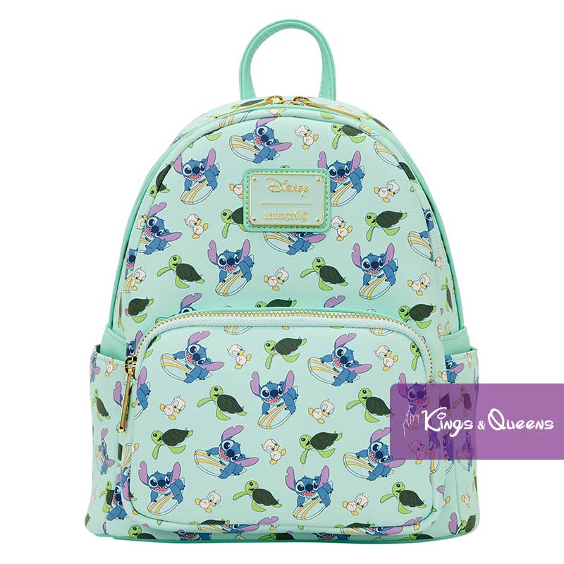 Disney Loungefly Backpack Lilo Stitch Surfboard Turtle Duck WDBK1669