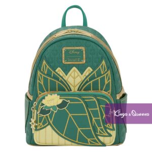 Disney Loungefly Backpack Princess Frog Tiana Dress Lotus WDBK4424