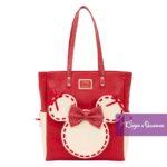 Disney Loungefly Tote Bag Minnie Rock Dots WDTB3442