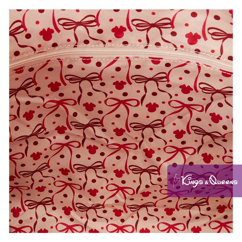 Disney Loungefly Tote Bag Minnie Rock Dots WDTB3442