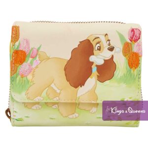 Disney Loungefly Wallet Lady Tramp Tulips WDWA2293