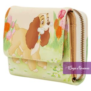 Disney Loungefly Wallet Lady Tramp Tulips WDWA2293