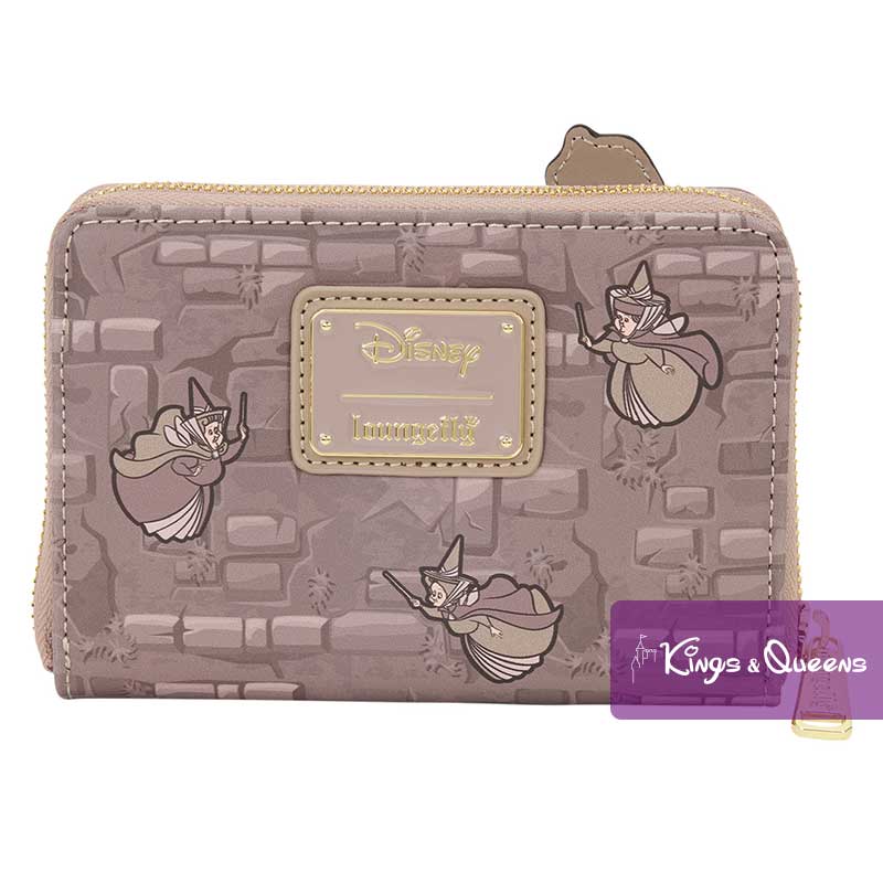 Disney Loungefly Wallet Sleeping Beauty Aurora Maleficent Spinning Wheel WDWA2295