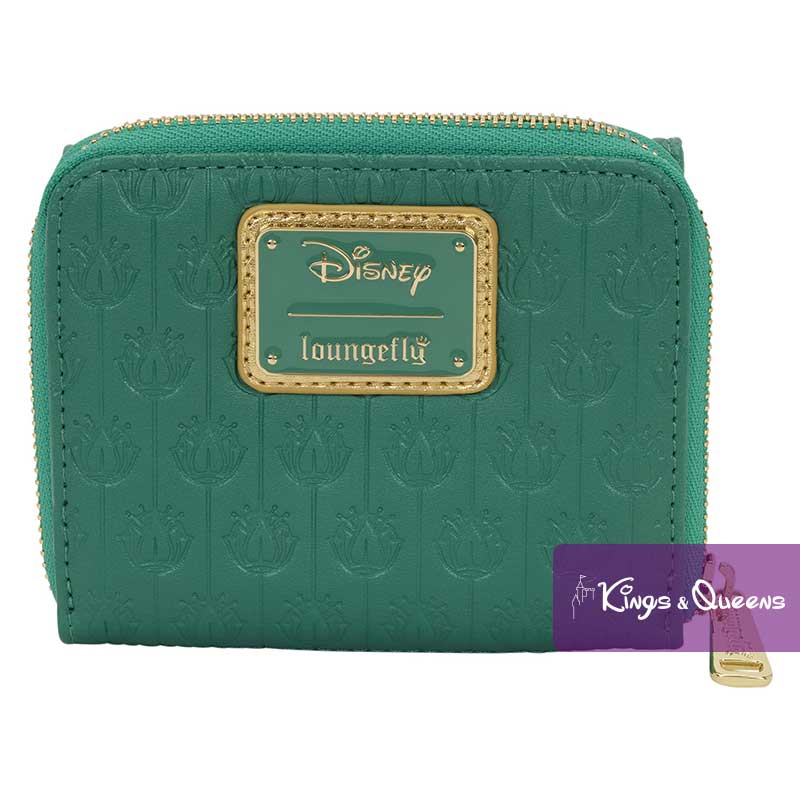 Disney Loungefly Wallet Princess Frog Tiana Dress Lotus WDWA3583