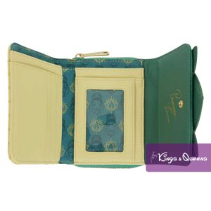 Disney Loungefly Wallet Princess Frog Tiana Dress Lotus WDWA3583