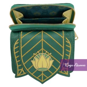 Disney Loungefly Wallet Princess Frog Tiana Dress Lotus WDWA3583