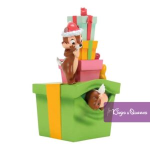 Disney Showcase Figurine Christmas Holiday Chip Dale Present 6017370