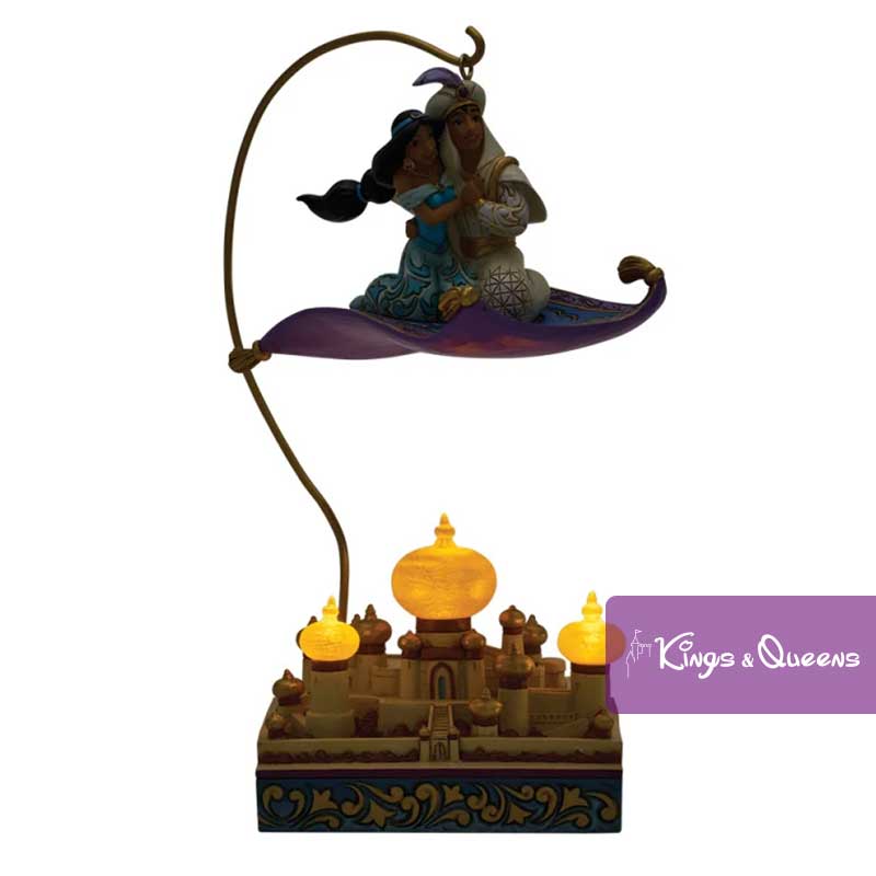Disney Traditions Jim Shore Figurine Aladdin Jasmine Flying Carpet Magic In The Moonlight 6018727