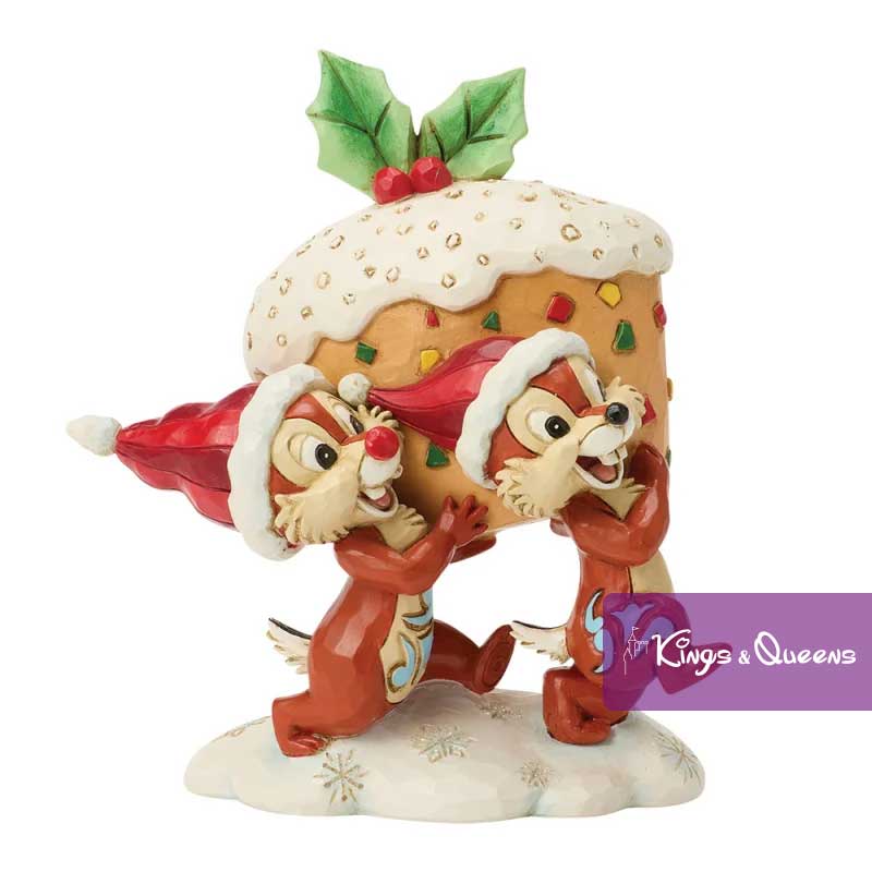 disney_traditions_jim_shore_christmas_chip_dale_stealing_fruit_cake_6018718_1 Disney Traditions Jim Shore Figurine Christmas Holiday Chip Dale Stealing Fruit Cake 6018717