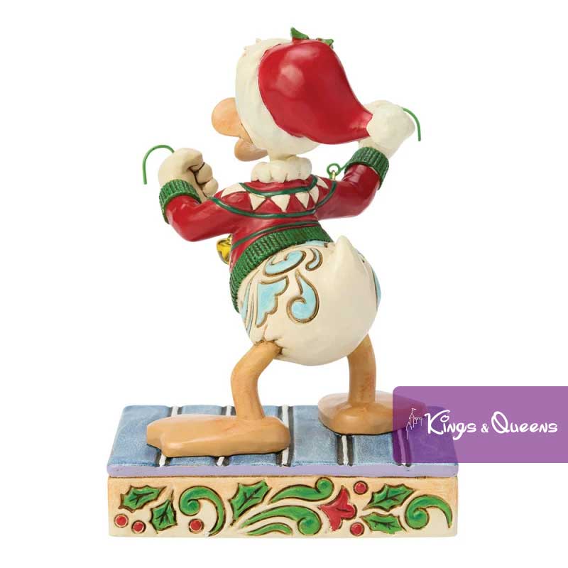 Disney Traditions Jim Shore Figurine Christmas Holiday Jingle Donald Duck 6018713