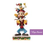 Disney Traditions Jim Shore Figurine Christmas Holiday Pile Up Mickey Donald Goofy 6018706