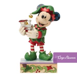 Disney Traditions Jim Shore Figurine Christmas Elf On Track Mickey 6018712