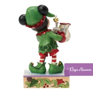 Disney Traditions Jim Shore Figurine Christmas Elf On Track Mickey 6018712