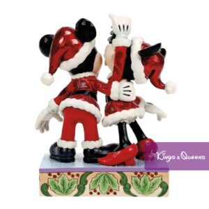 Disney Traditions Jim Shore Figurine Christmas Mickey Minnie Mistletoe Moments 6018709