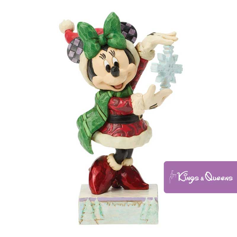 disney_traditions_jim_shore_christmas_minnie_snow_unique_6018710_1 Disney Traditions Jim Shore Figurine Christmas Minnie Snow Unique 6018710