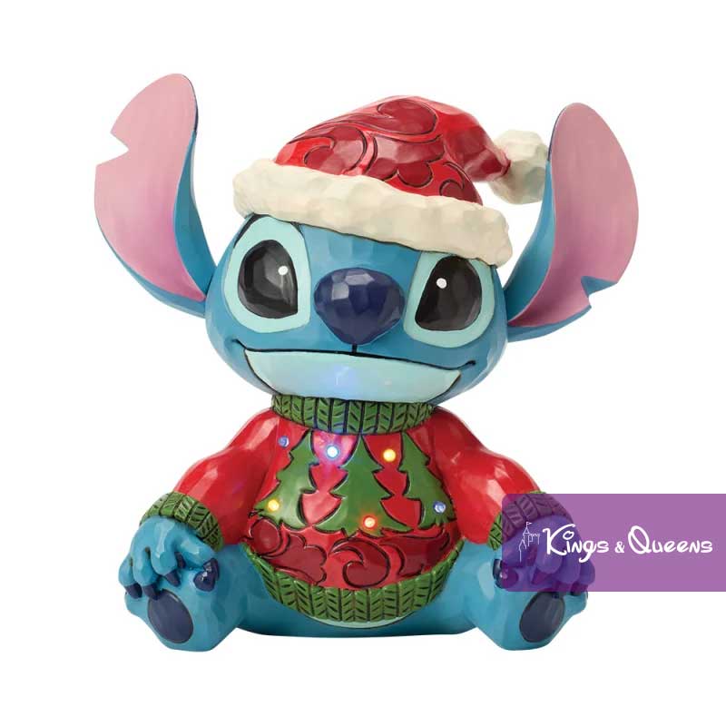 Disney Traditions Jim Shore Figurine Christmas Stitch Sweater LED 6018714