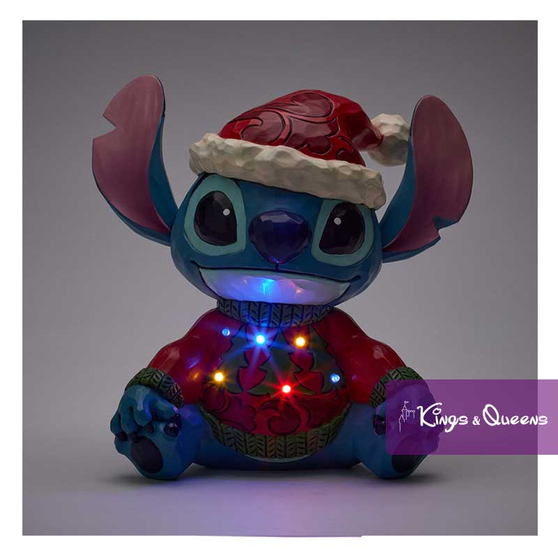 Disney Traditions Jim Shore Figurine Christmas Stitch Sweater LED 6018714