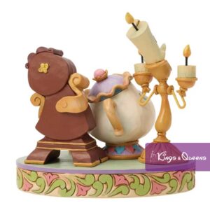 Disney Traditions Jim Shore Figurine Beauty Beast Lumiere Cogsworth Mrs Potts Chip Heart of The Castle 6018724