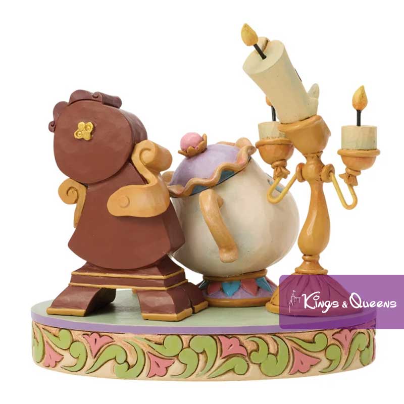 Disney Traditions Jim Shore Figurine Beauty Beast Lumiere Cogsworth Mrs Potts Chip Heart of The Castle 6018724