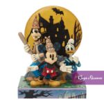 Disney Traditions Jim Shore Figurine Donald Mickey Goofy Look Out Ghosts 6017941