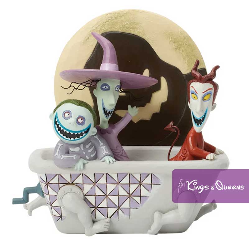 disney_traditions_jim_shore_nightmare_christmas_mischief_makers_lock_shock_barrel_6017935_1 Disney Traditions Jim Shore Figurine Nightmare Before Christmas lock Shock Barrel Bathtub Mischief Makers 6017935