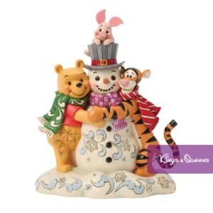 Disney Traditions Jim Shore Figurine Holiday Winter Christmas Winnie Pooh Piglet Tigger Snowman 6018716