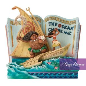 Disney Traditions Jim Shore Figurine Storybook Vaiana Moana Maui The Ocean Chose Me 6018928