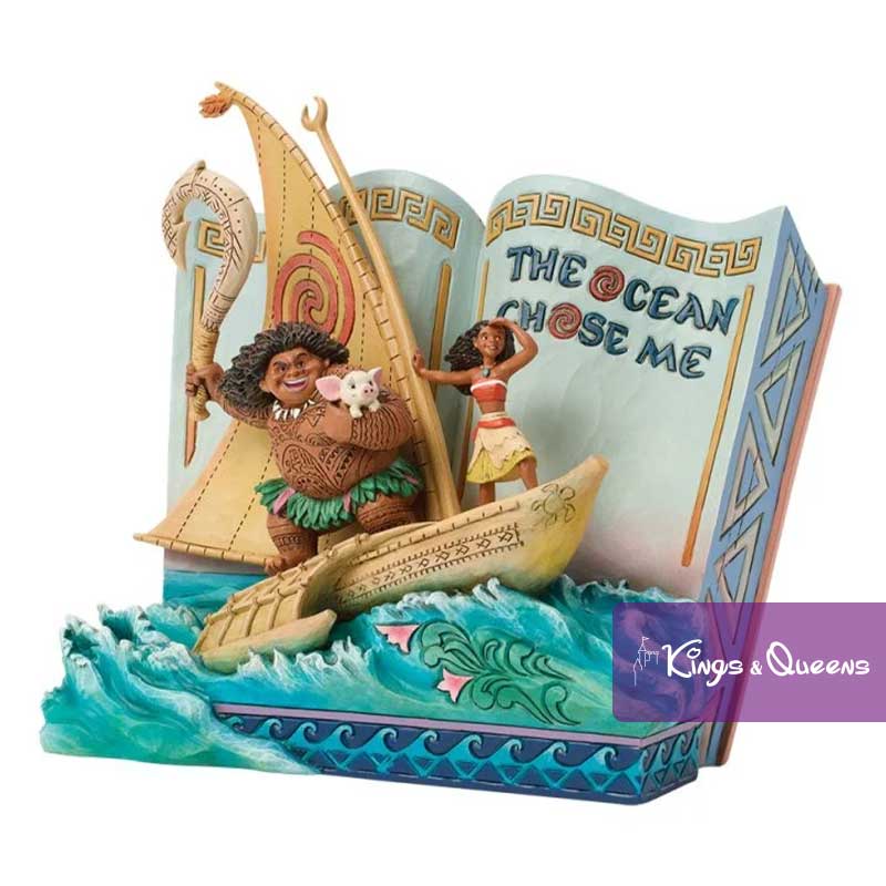Disney Traditions Jim Shore Figurine Storybook Vaiana Moana Maui The Ocean Chose Me 6018928