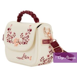 Loungefly Crossbody Bag Cream Red Flower LFTB0660