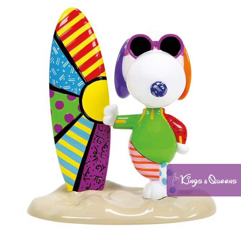 Peanuts Britto Figurine Snoopy Surf Board Joe Cool 6019027