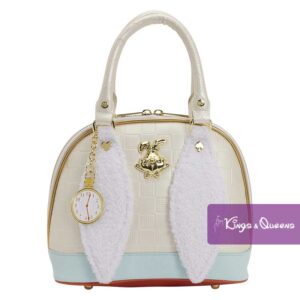 Disney Loungefly Hand Bag Alice Wonderland White Rabbit WDTB3464