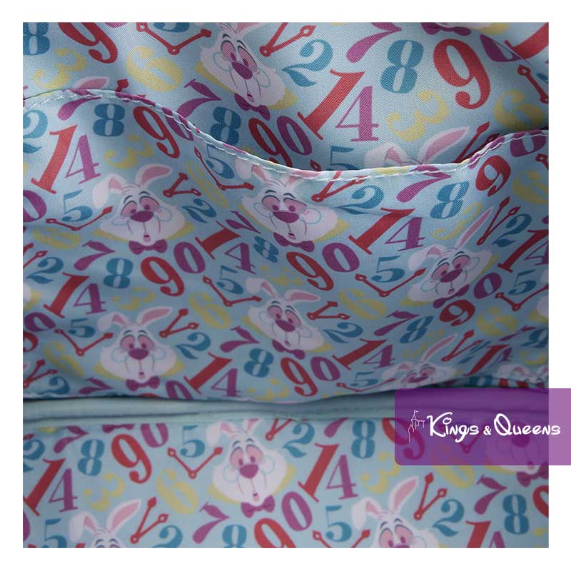 Disney Loungefly Hand Bag Alice Wonderland White Rabbit WDTB3464