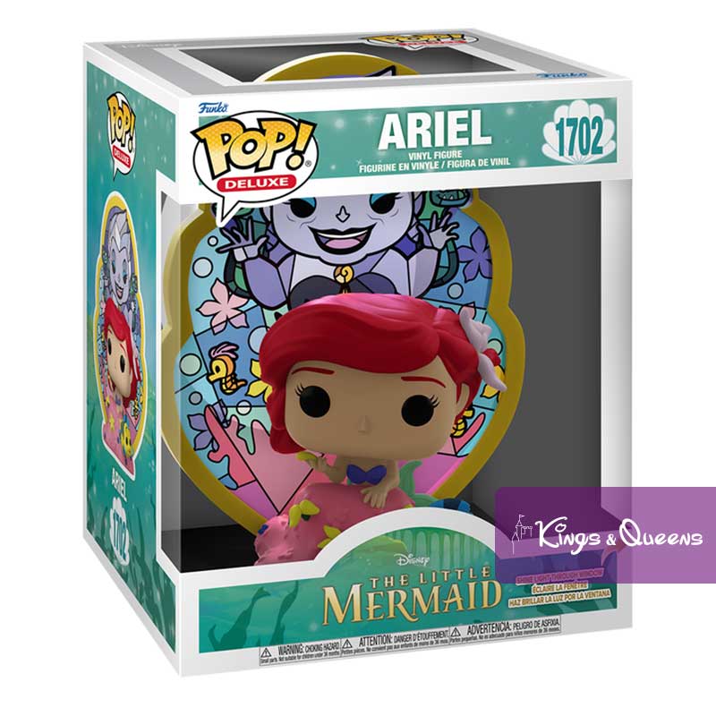 Disney Funko Pop Deluxe Ariel Little Mermaid Stain Glass Ursula 77991 1702